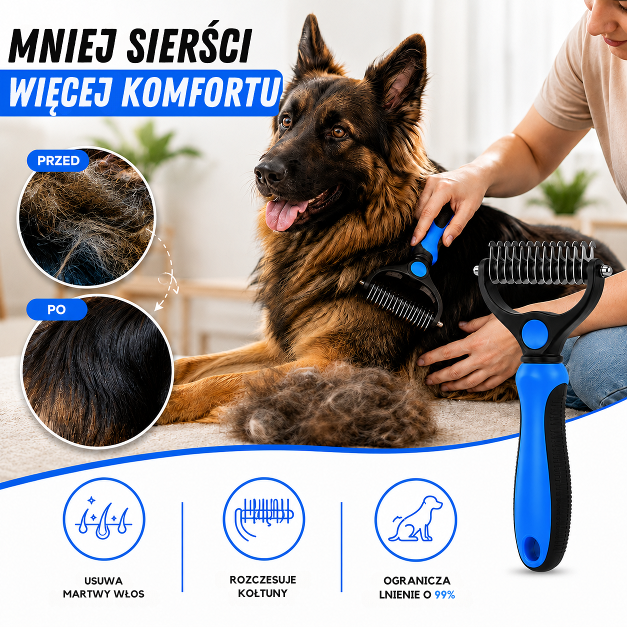 Furleo Clean - Skutecznie Usuwa Martwy Włos 1
