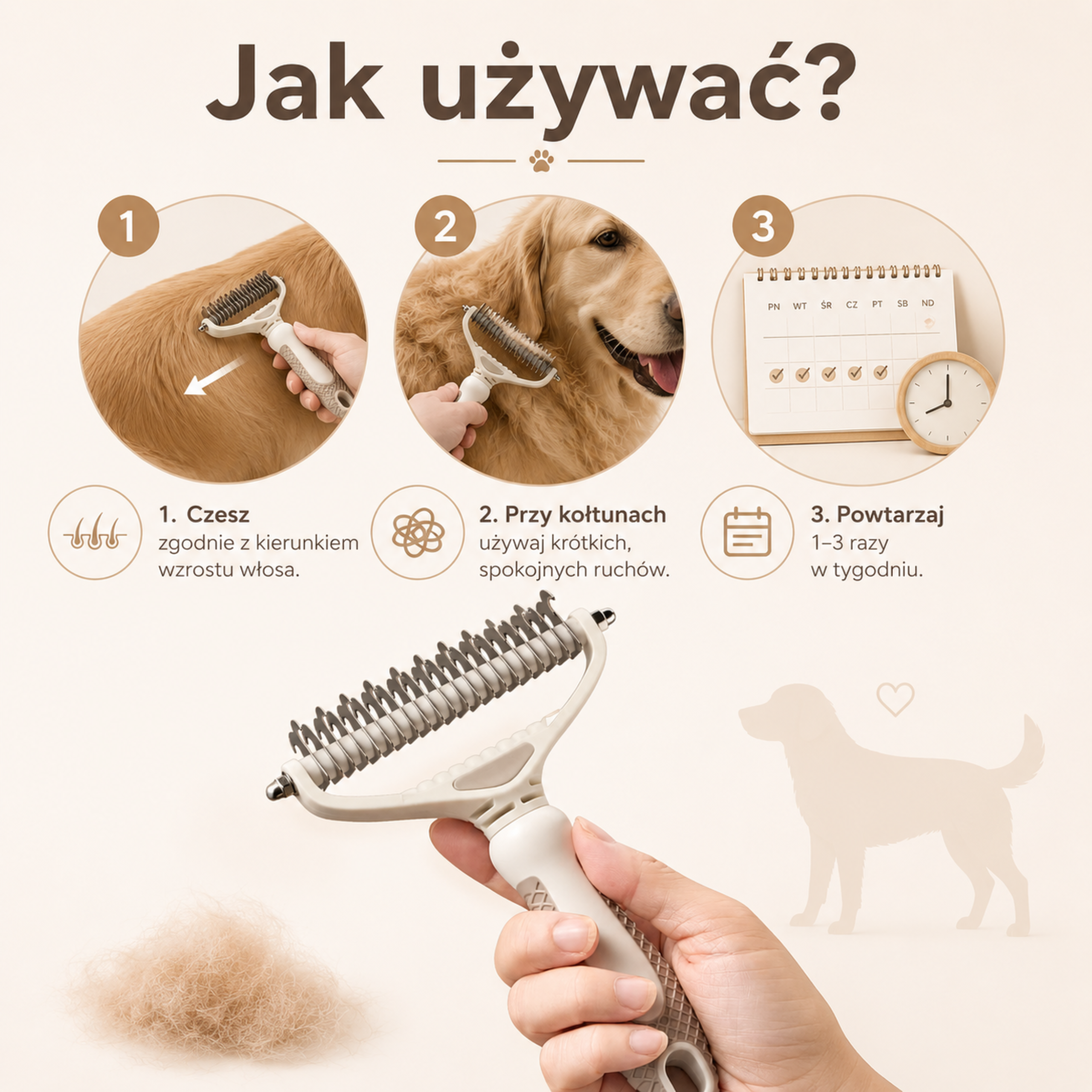Usuń martwy podszerstek w 3 prostych krokach bez doświadczenia groomera