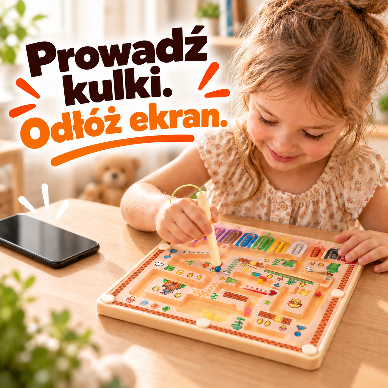 Kuleo rozwojowa zabawa z kulkami 1
