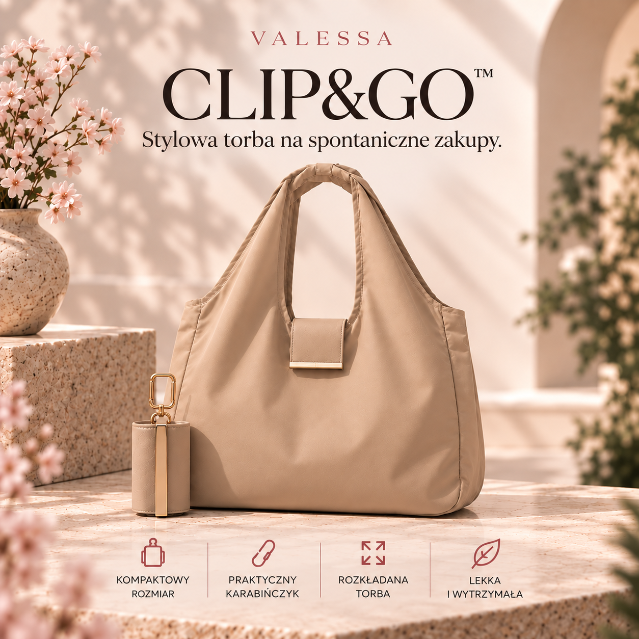 Valessa Clip&Go™ - Brelok, który zamienia się w stylową torbę 12