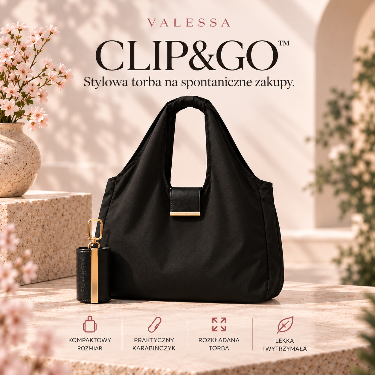 Valessa Clip&Go™ - Brelok, który zamienia się w stylową torbę 11