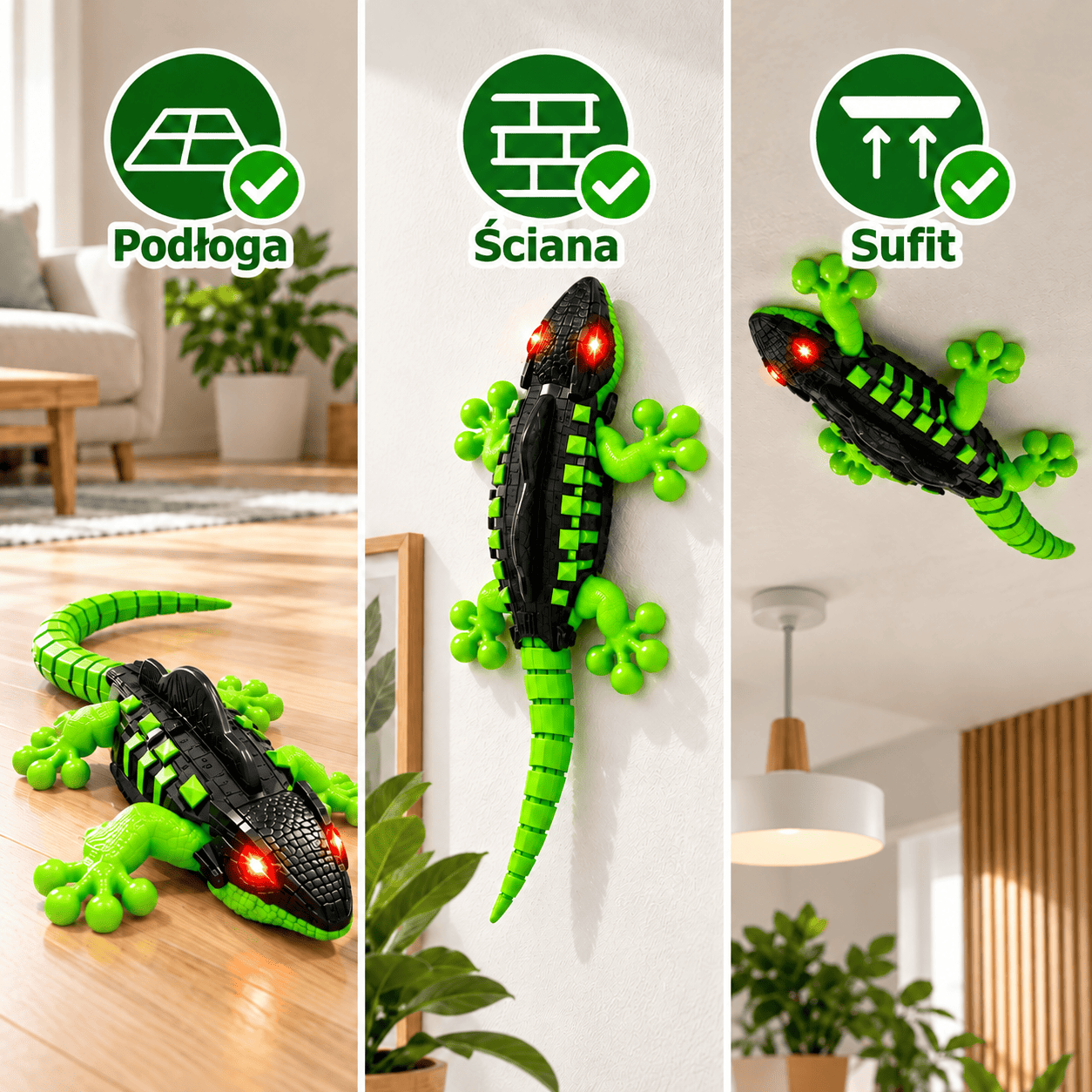 🦎 Od podłogi aż po sufit!