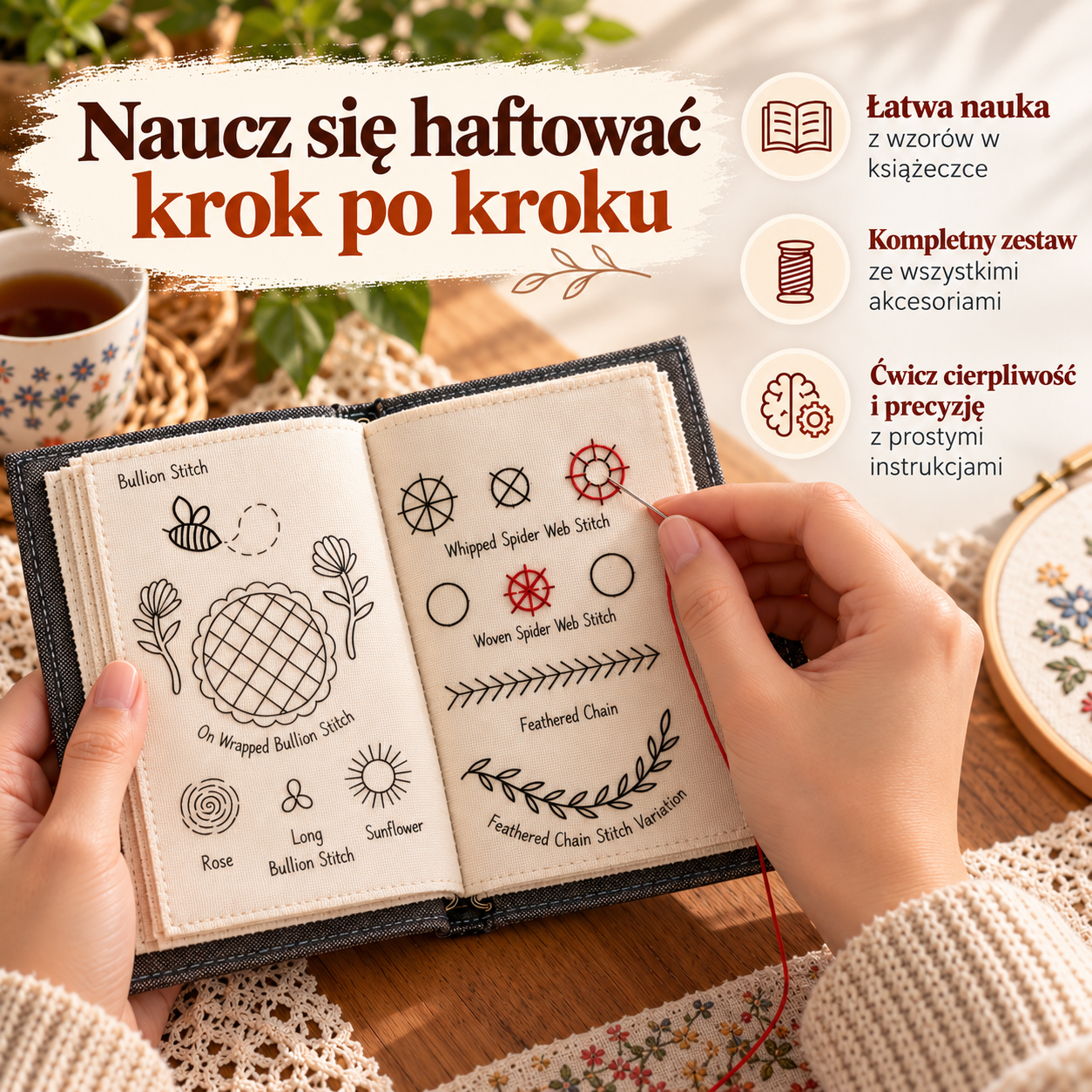 Hafi - Kompletny zestaw do nauki haftu 1