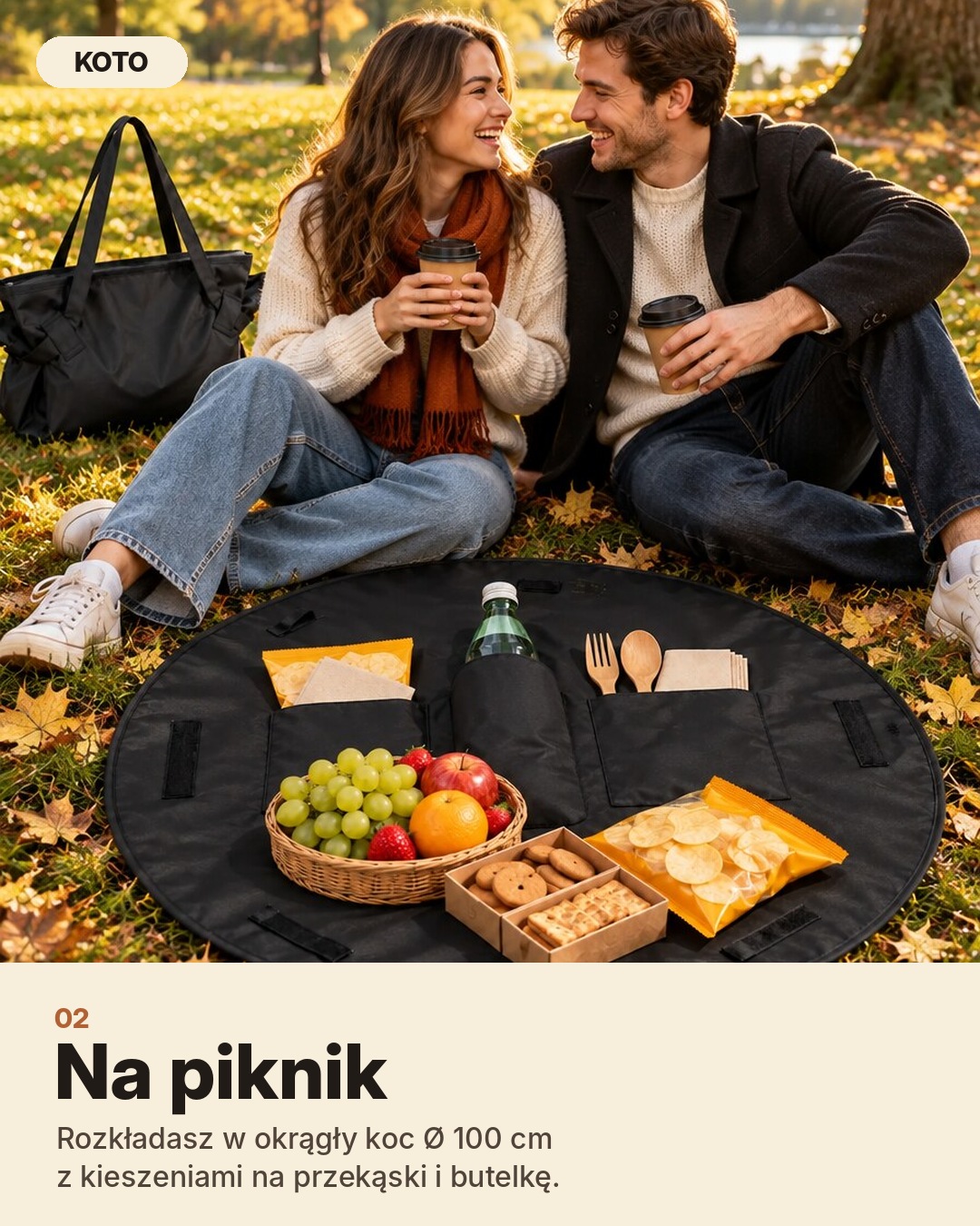 Para na pikniku na kocu KOTO